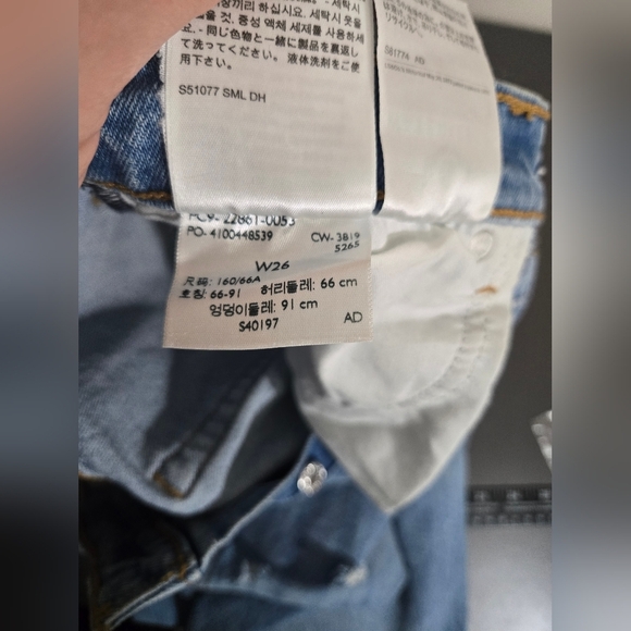 Levi's Jeans Vintage Big E Womens 27 Wedgie Straight Button Fly High Rise Denim - Picture 14 of 14